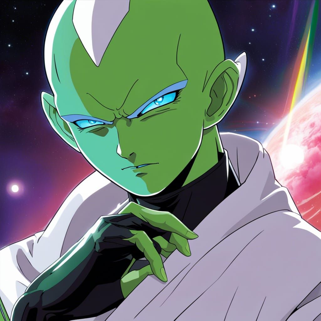 Namekian Character in Anime Art Style