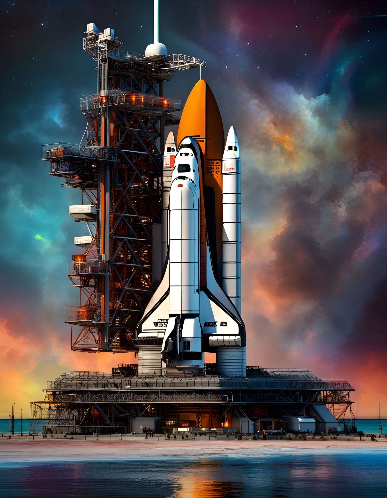Space Shuttle Atlantis Launch: 4K HDR Detail