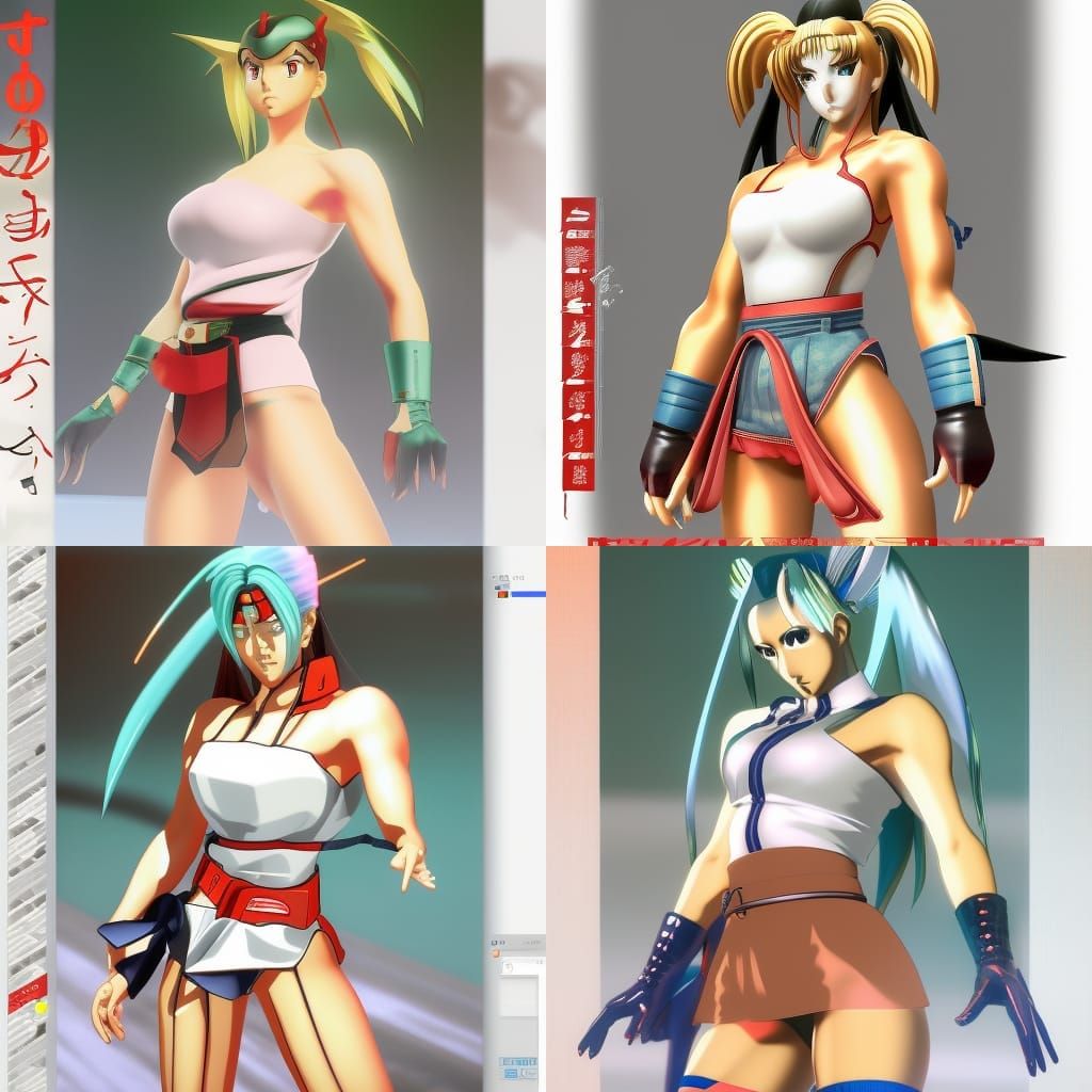 Shizuka in 90's Anime Style Rendered in Unreal Engine