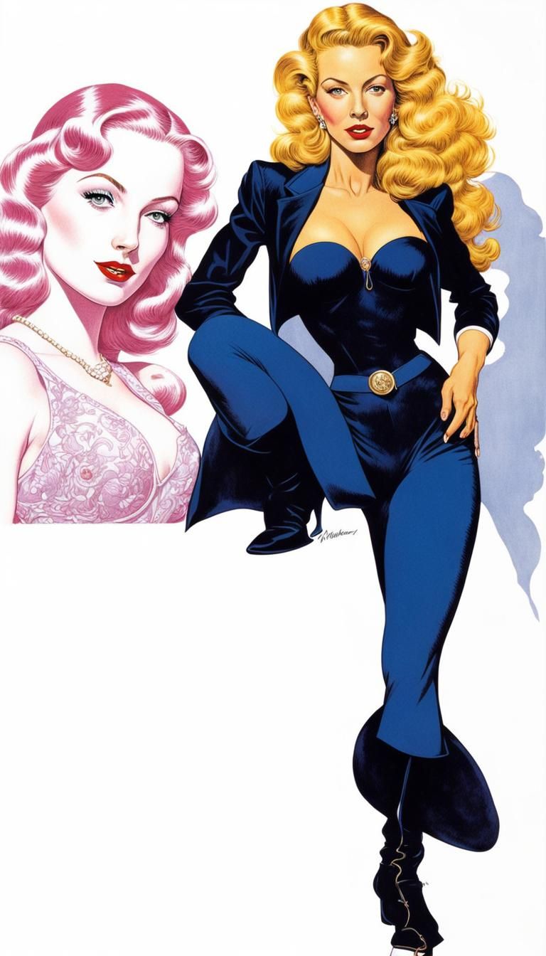 Veronica Lake as Black Canary
