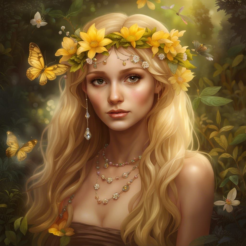 portrait of Mustardseed the fairy