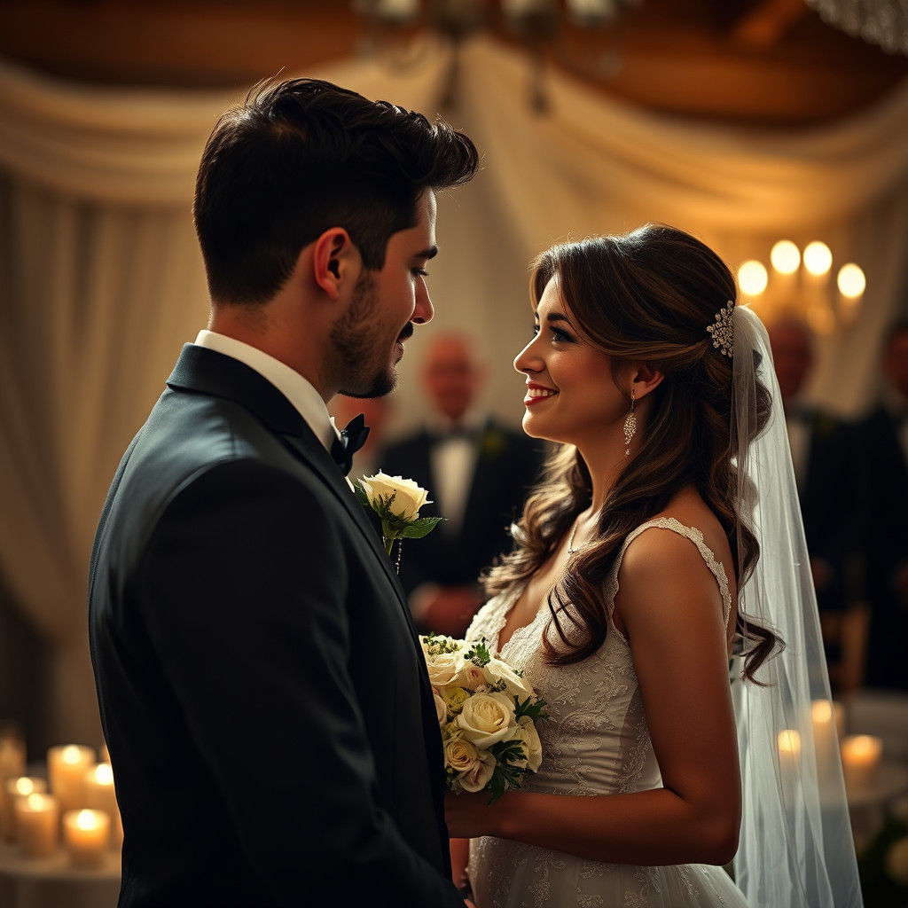 Hyperrealistic Wedding Vows with Cinematic Lighting