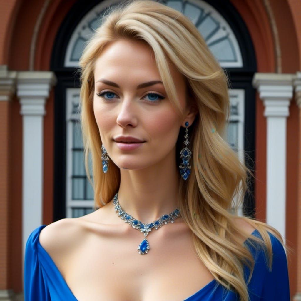 Elegant Princess Portrait with Diamond Tiara