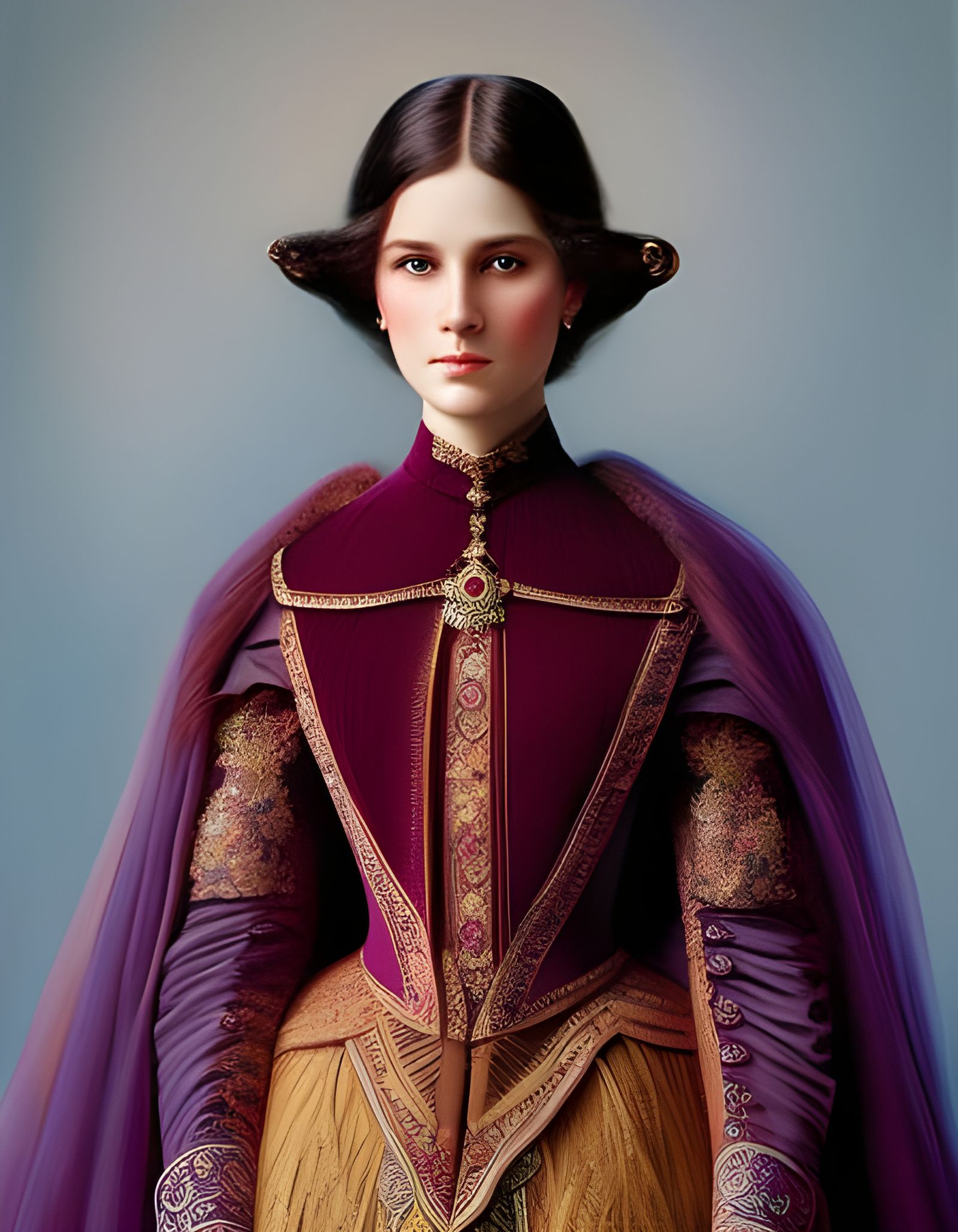 Victorian Beauty Portrait with Studio Lighting