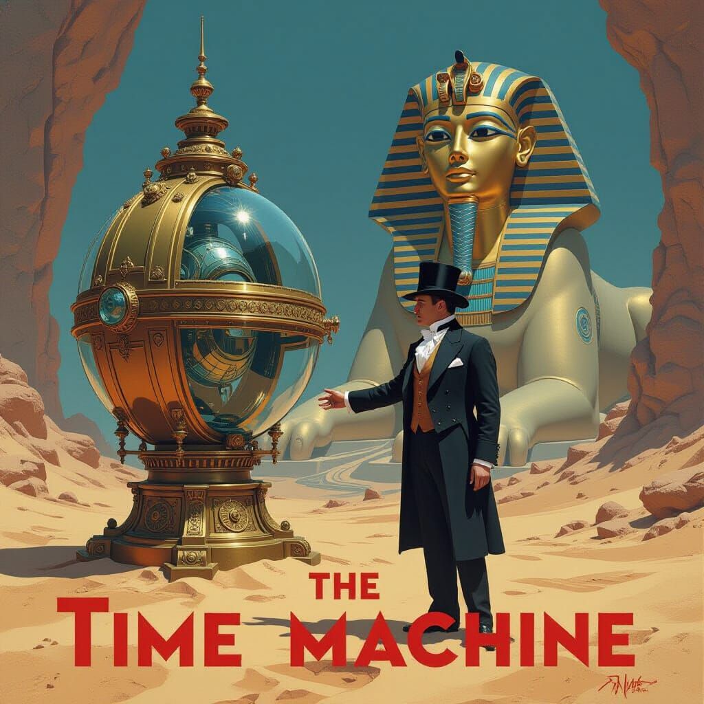 Movie poster for "The Time Macine"