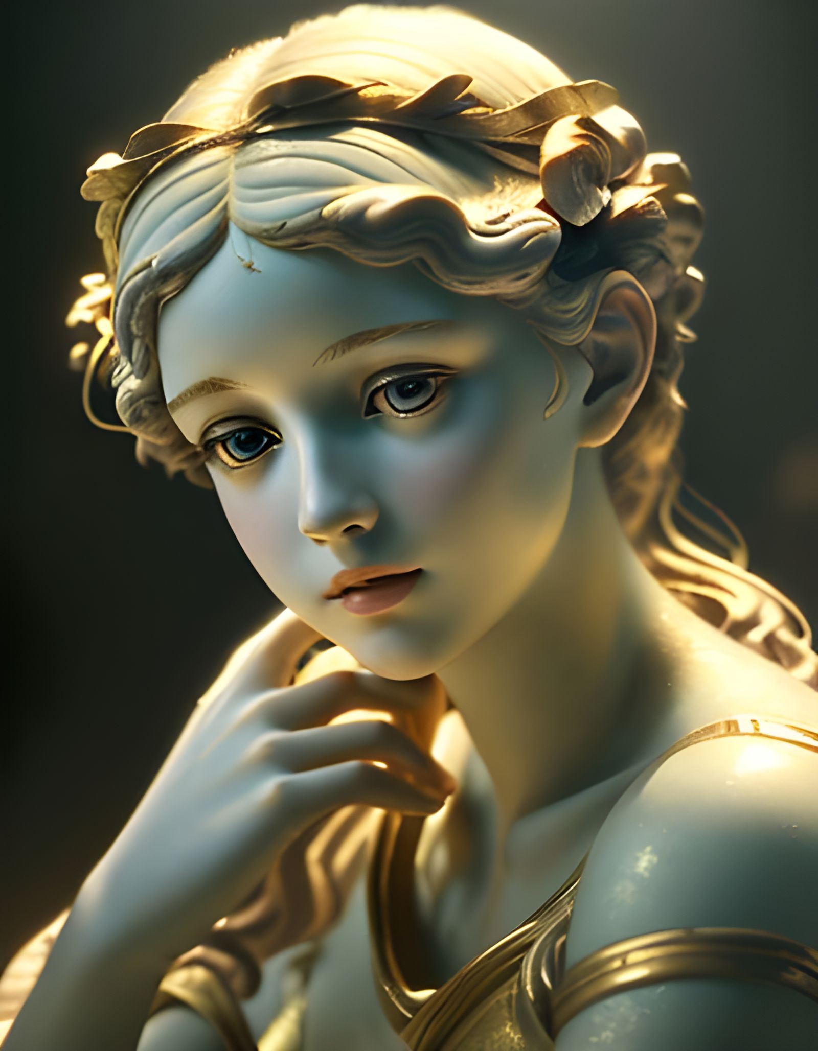 Euterpe: Greek Muse of Music in Renaissance Style