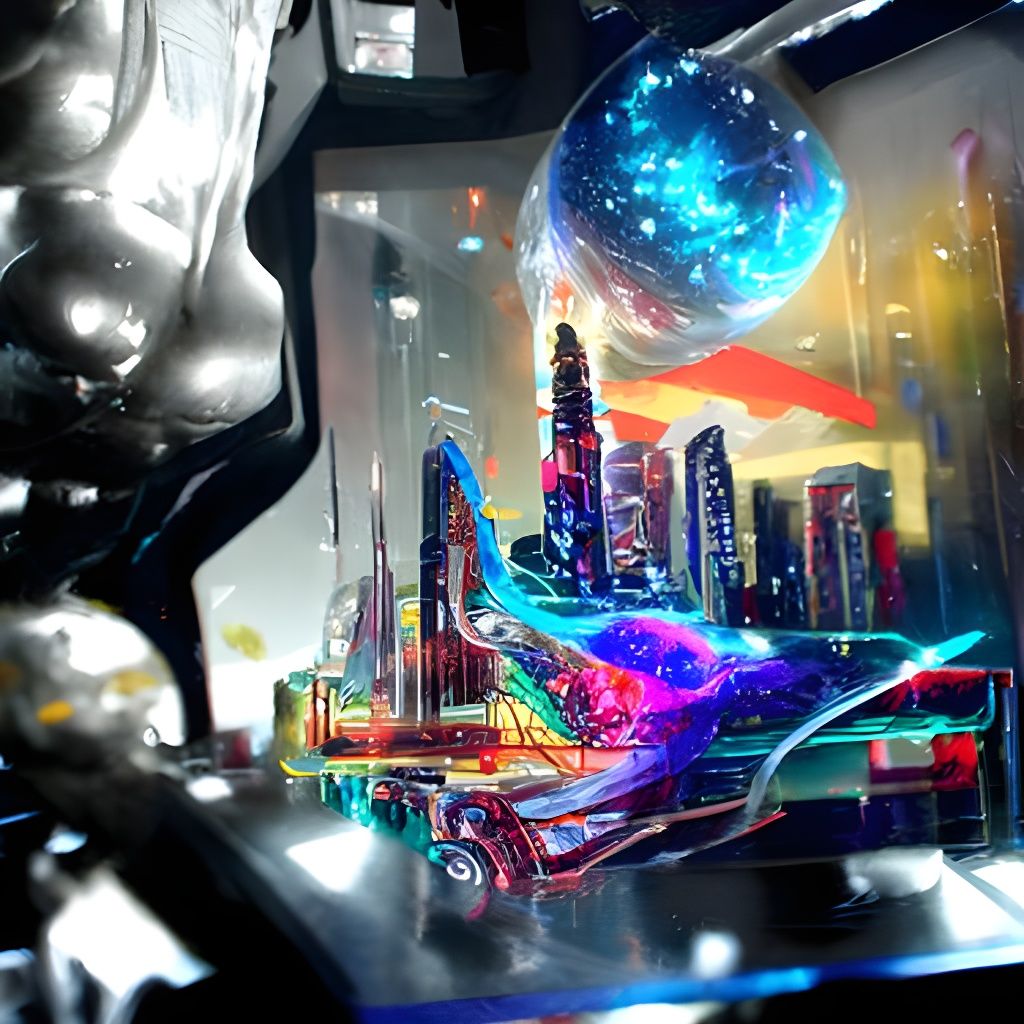 Cyberpunk Cityscape in Futuristic Style