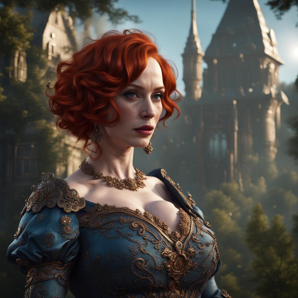 Christina Hendricks as Fantasy Character, Digital Art