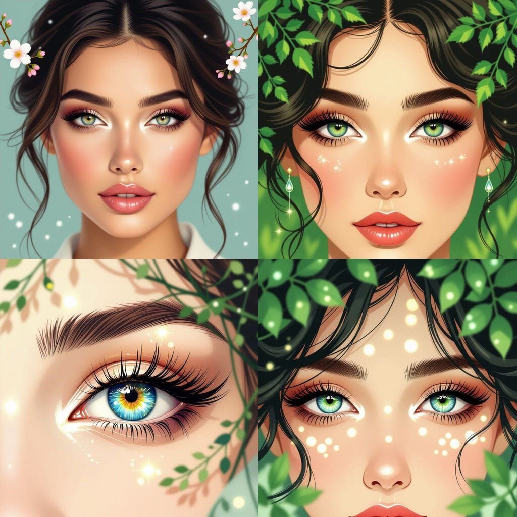 Dew-Kissed Lashes Frame Expressive Morning Eyes