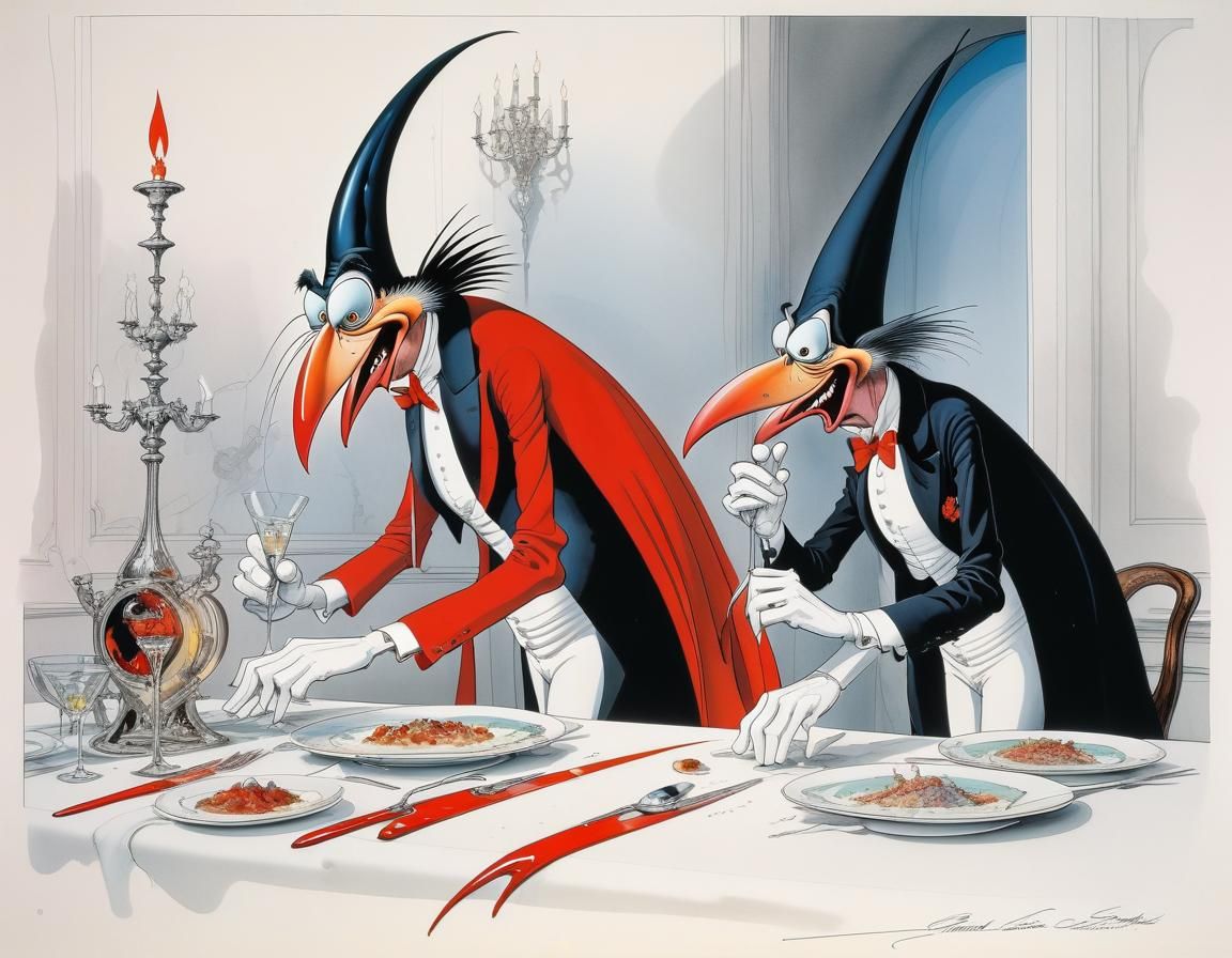 Gerald Scarfe Inspired Caricature