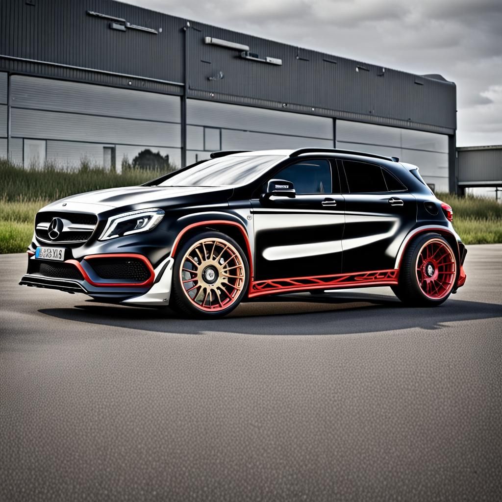 Mercedes GLA45 AMG and Lancia Delta Mashup
