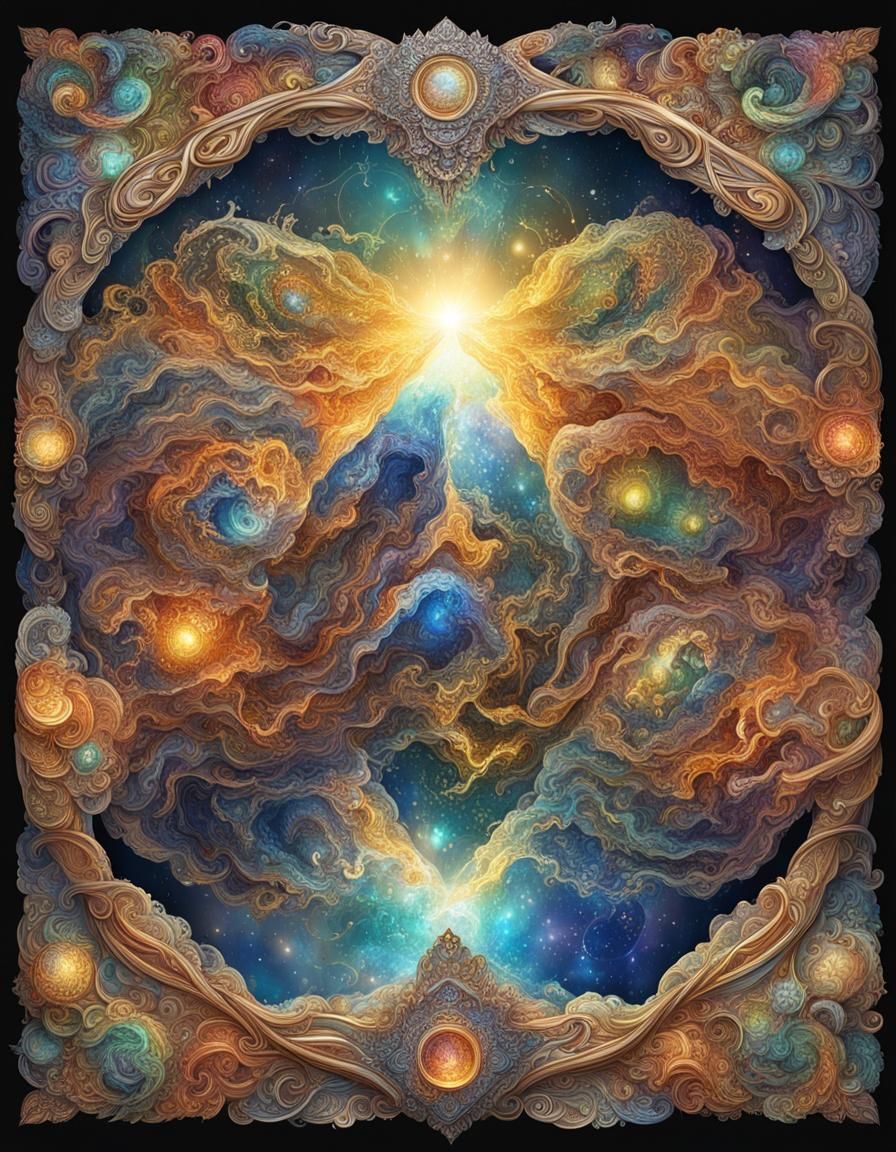 Magnificent Colorful Infinity: Hyperdetailed Elegance