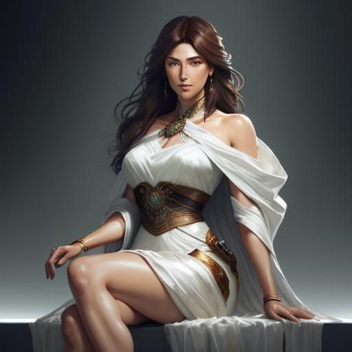 Elegant Woman in Silk: Hyperdetailed Art Nouveau Portrait