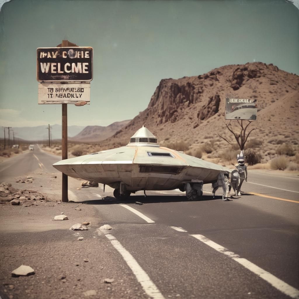 (Vintage Damaged Burnt Water Damaged Coffee Stained 50's Blurry Grainy Poorly Pastel Colored Polaroid Photo With White B...