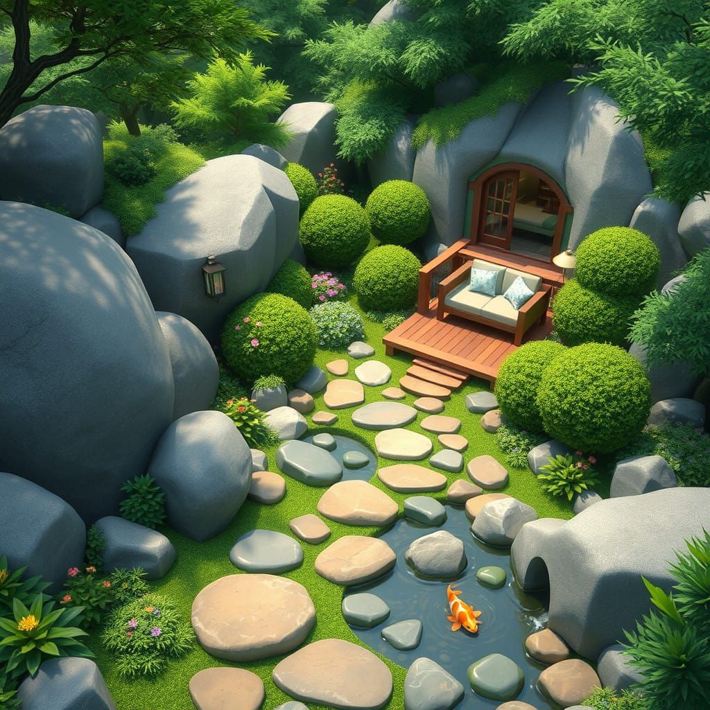 Serene Japanese-Style Garden Oasis