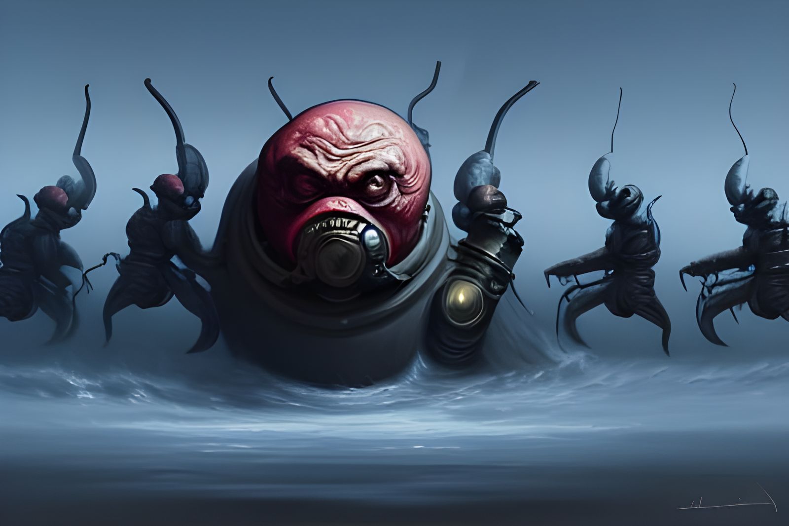 Meatwad as Kublai Khan: Sci-Fi Digital Art