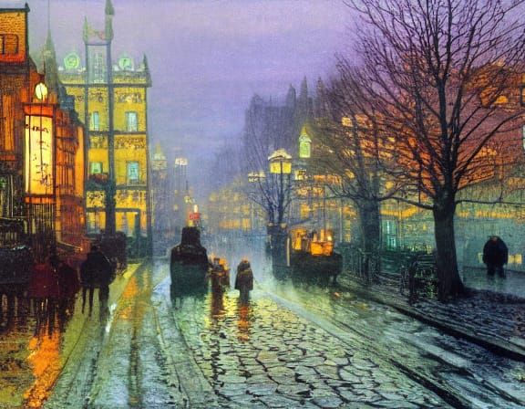 Dreamlike Cityscapes in Vibrant Expressionism