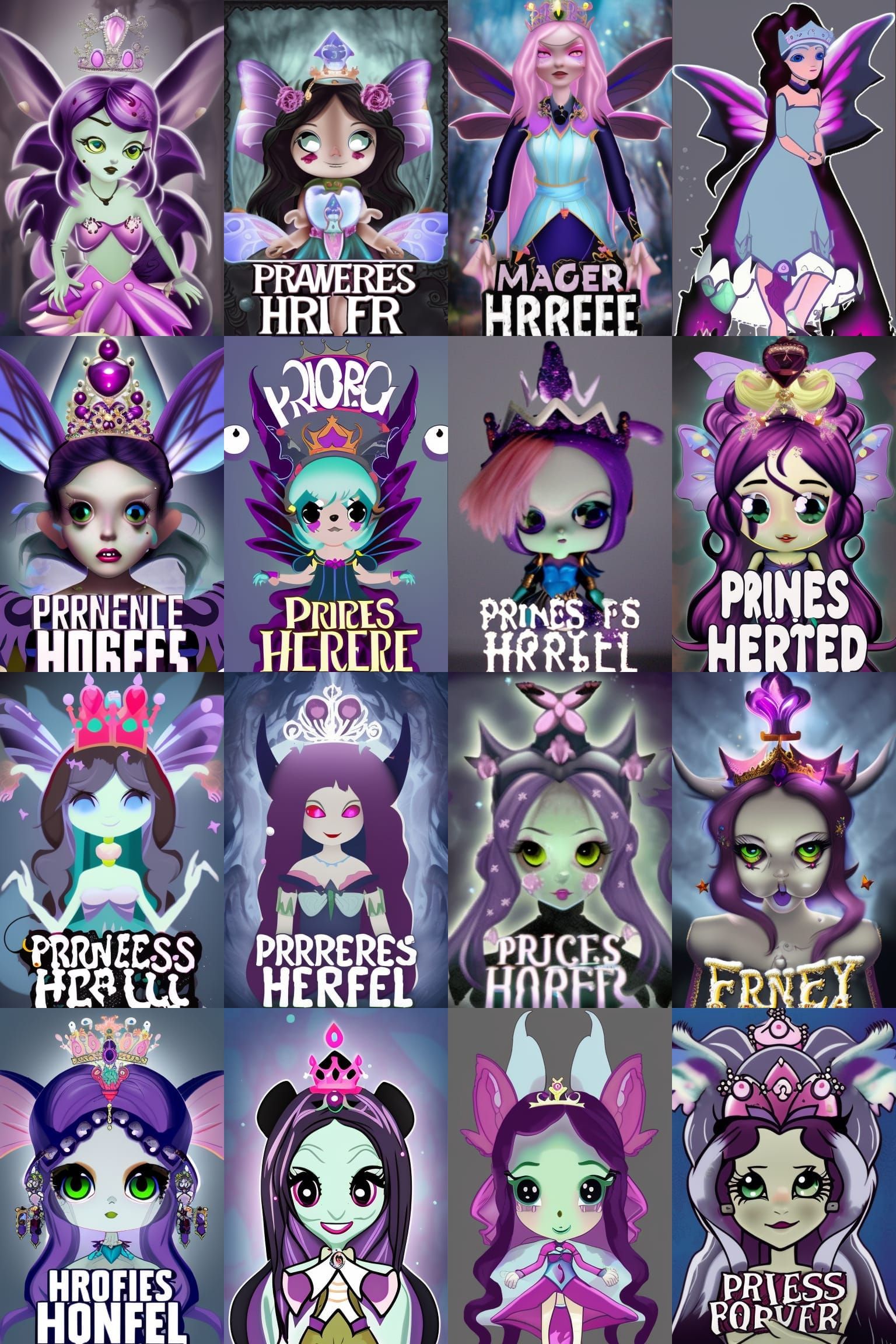 Magical Horror Princess with Fairy Companion