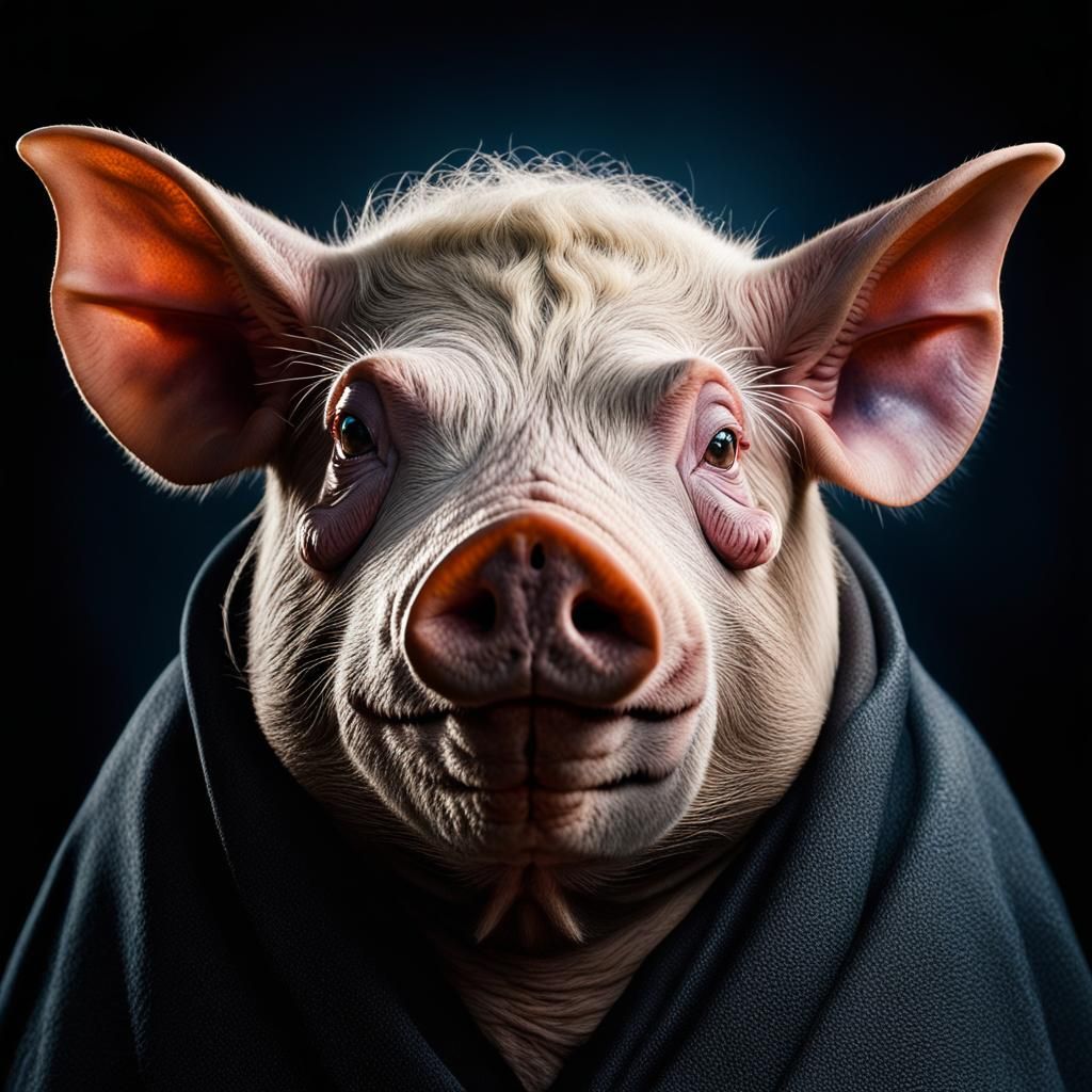 Extraterrestrial Pig Bat Hybrid