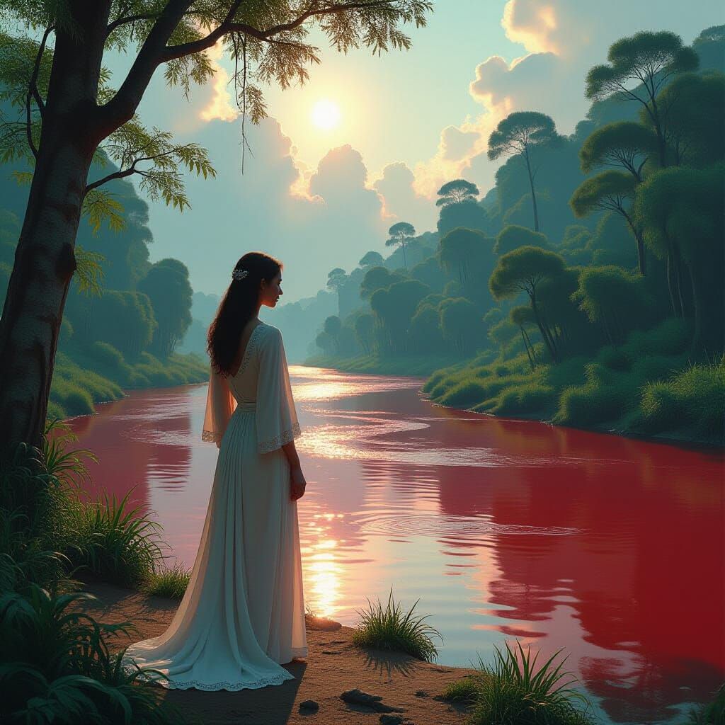 Mystical Woman by Blood River in Cinematic Style