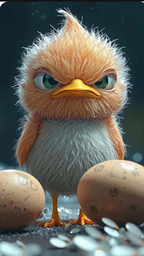 Woman in Neutral Environment: Digital Painting and Concept A...