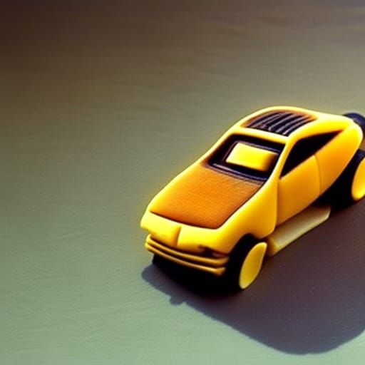 Cheese Car in Surrealist Style