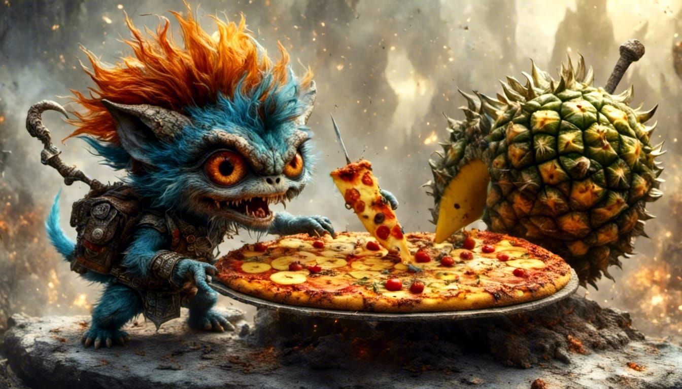 🍕🍍🍕The pineapple pizza monster🍕🍍🍕