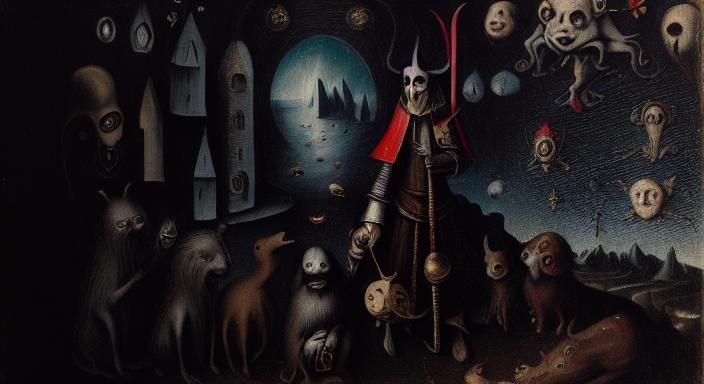 Intricate Vision of an Unfamiliar Hellscape