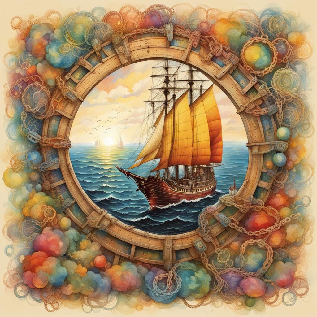 Illuminated Rainbow Against a Dark Sky