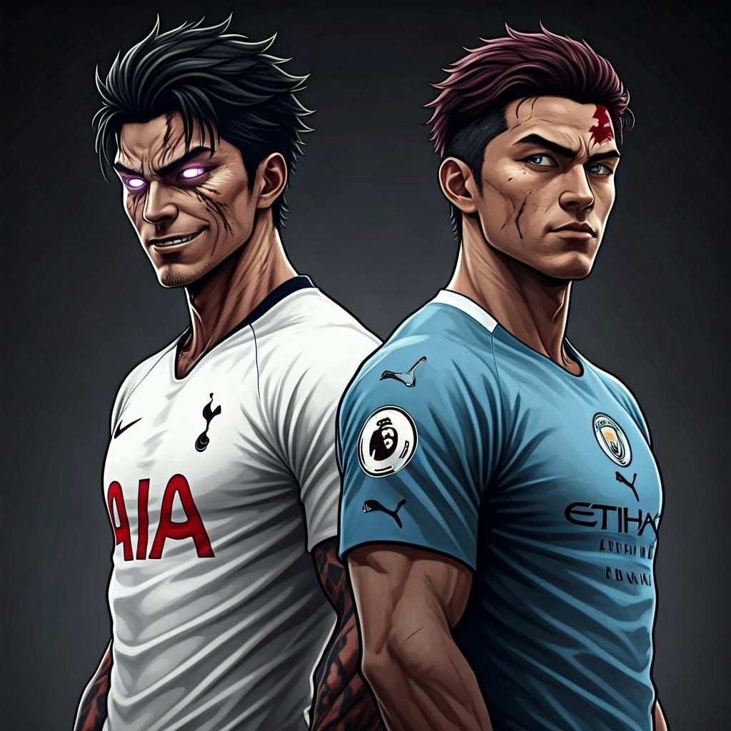 Rival Characters Face-Off in Black and White Manga Comic