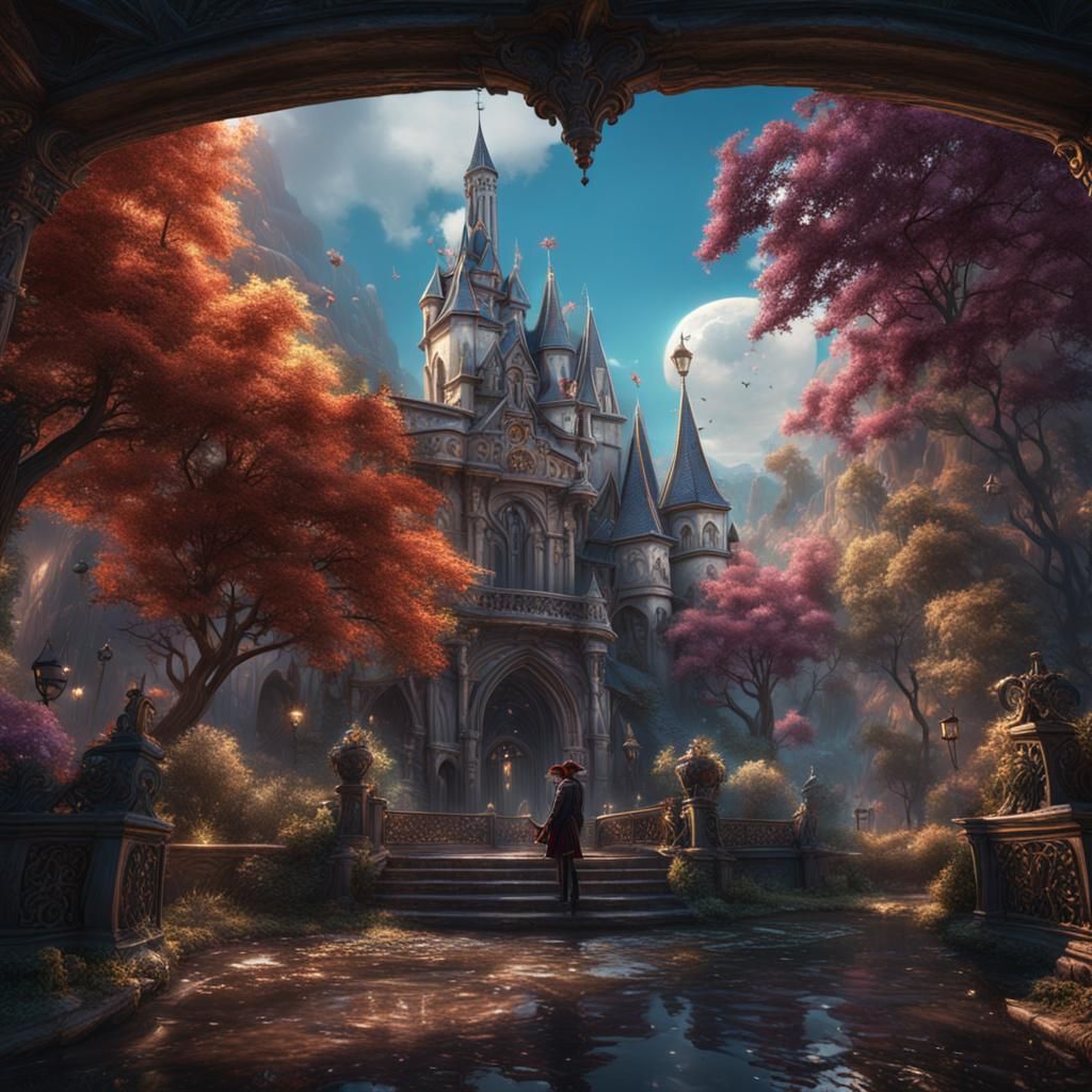 Fantastical French Kiss Concept Art in 8K