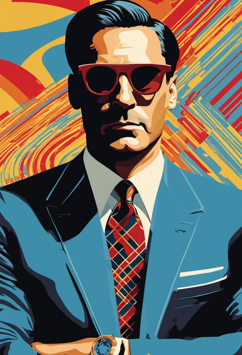 Jon Hamm as J.C. Leyendecker Illustration