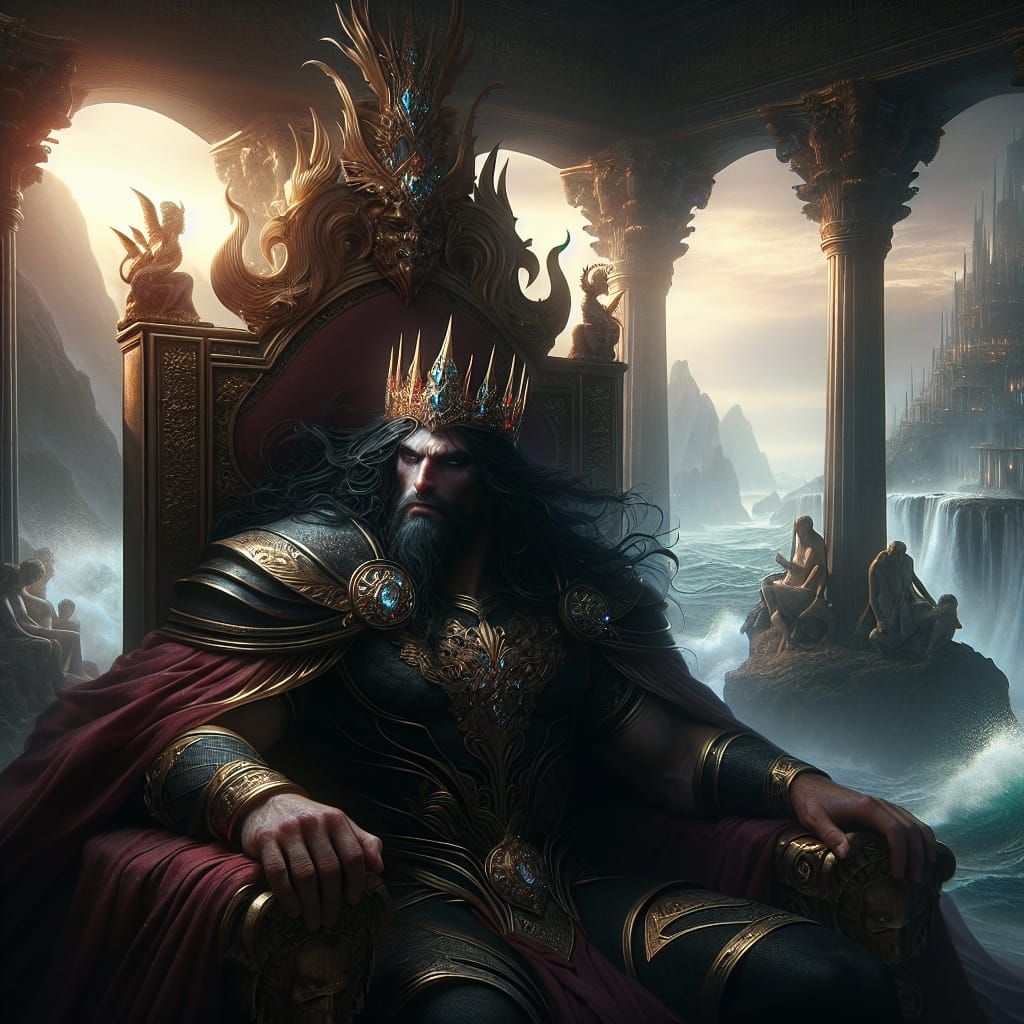 Conan on His Throne: A Digital Matte Painting