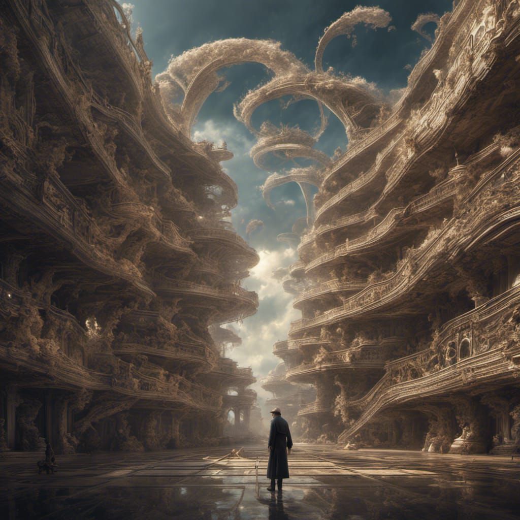 Dramatic Fibonacci Sequence in Digital Matte Painting