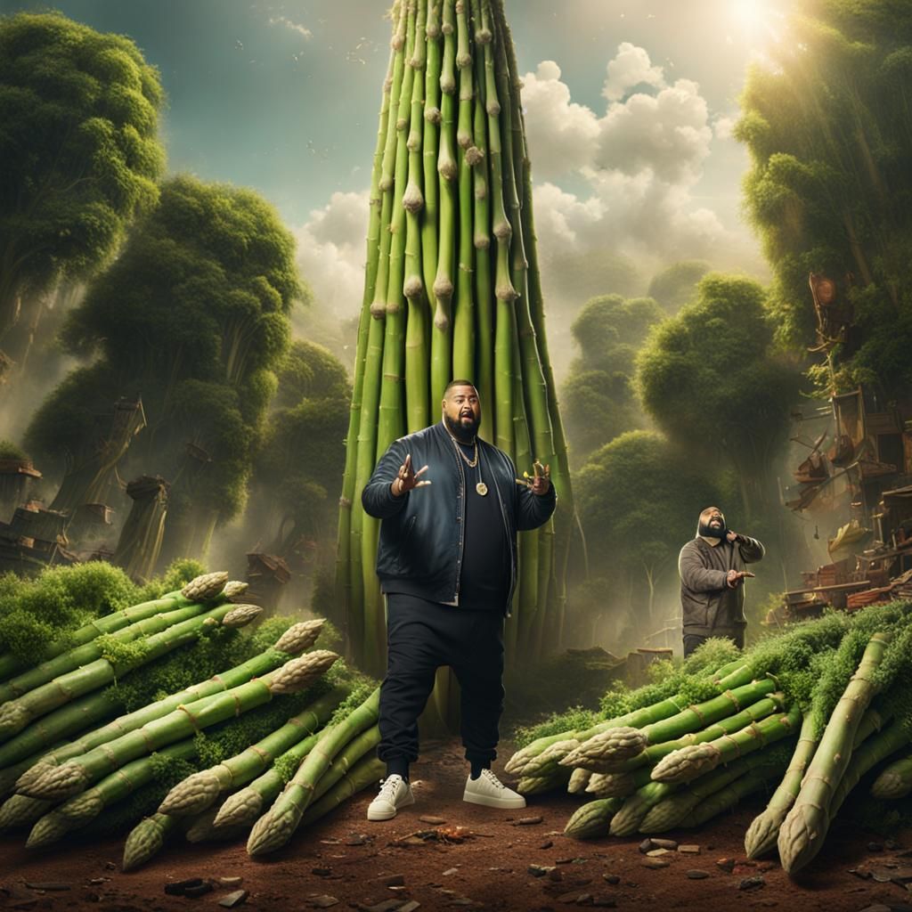 DJ Khaled's Epic Battle Against Giant Asparagus