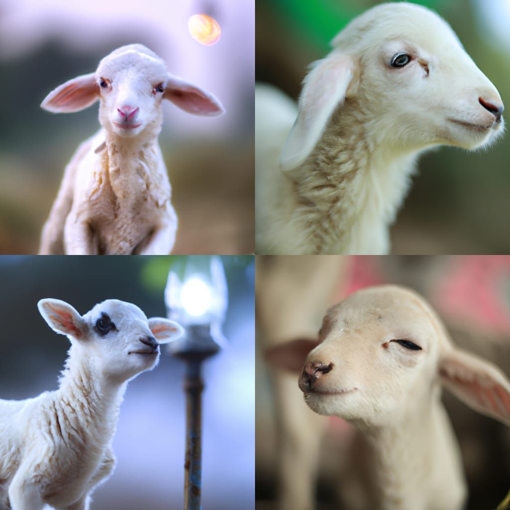 Lamb in Field, Professional Photography