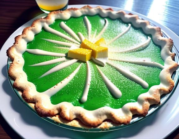 Vibrant Pop Art: Coconut Cream Pie and Soda