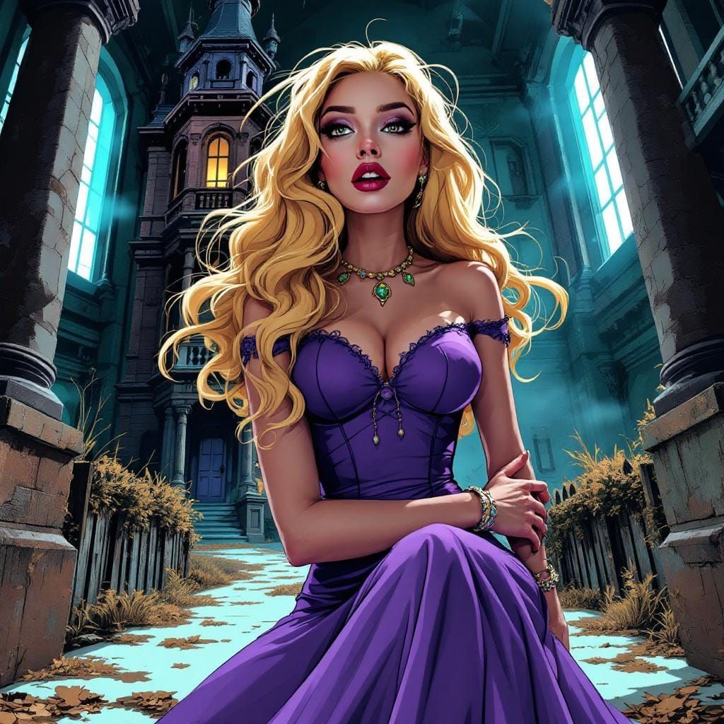 Sabrina Carpenter as Daphne Blake in Abandoned Mansion