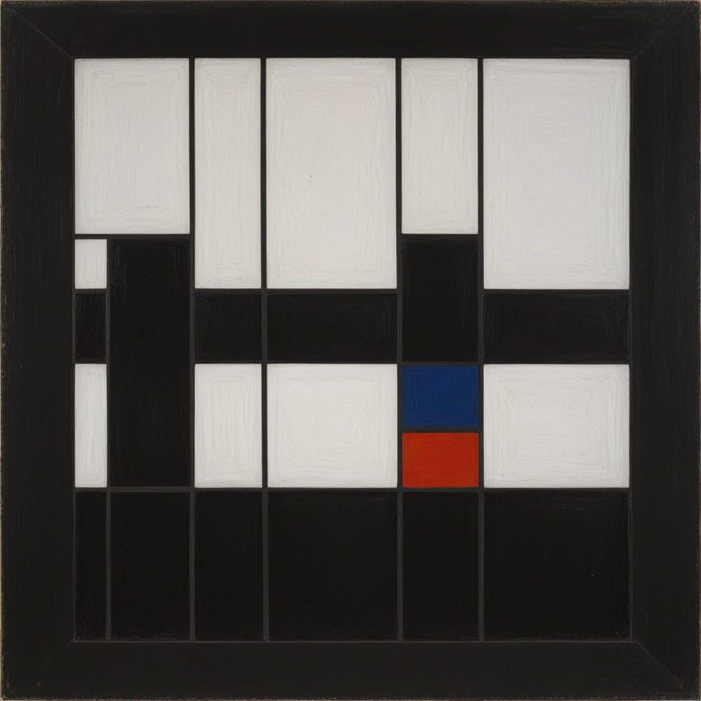 Dark Cubist Cityscape in Neo-Expressionist Style