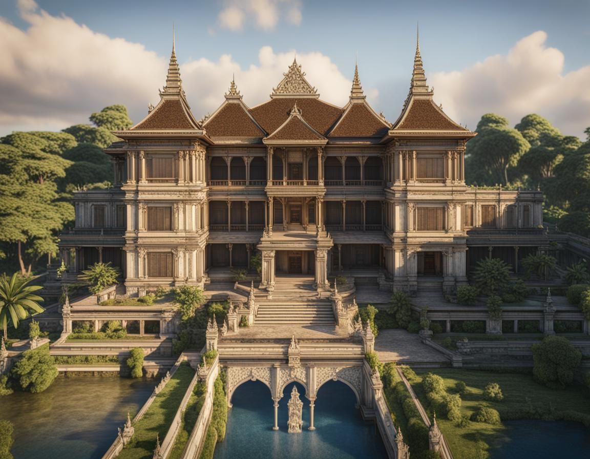 Javanese Riverside castle