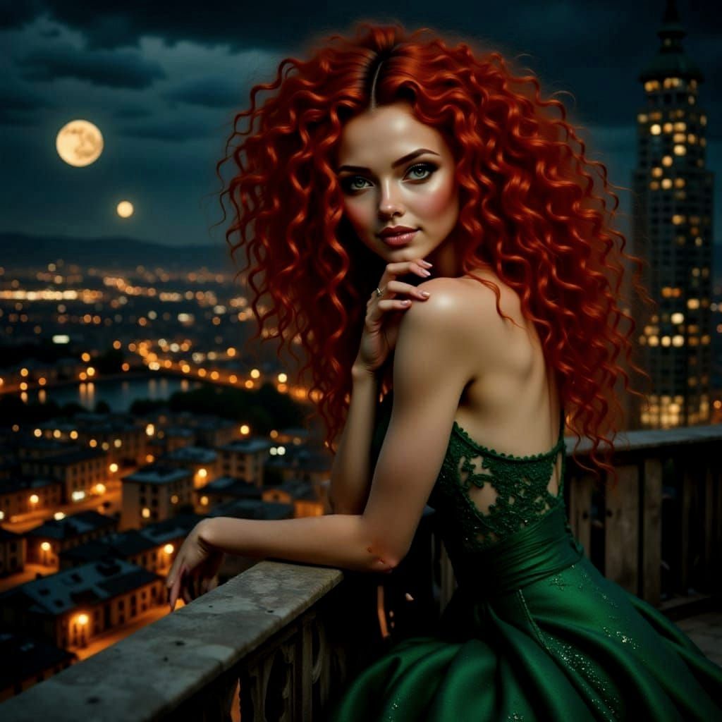 The Redhead of the twin moons