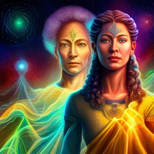 Vulcan Athena Meditation: Cosmic Goddess Illustration