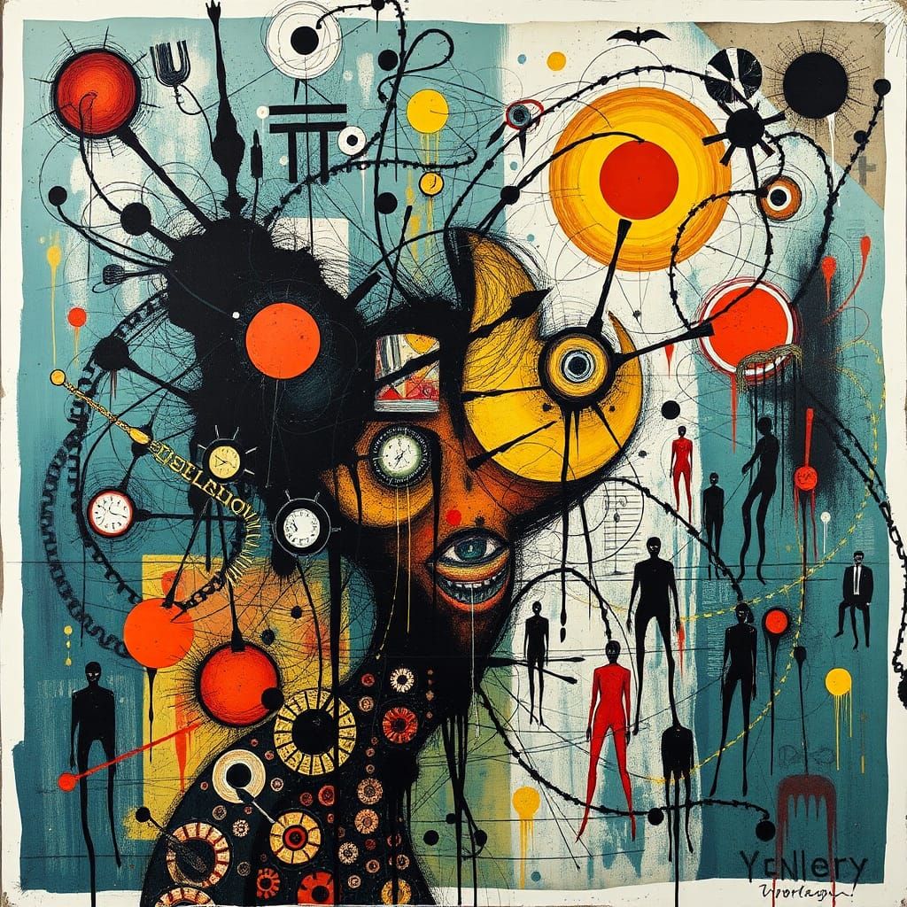 Surreal Abstract Art Inspired by Masson and Gorky