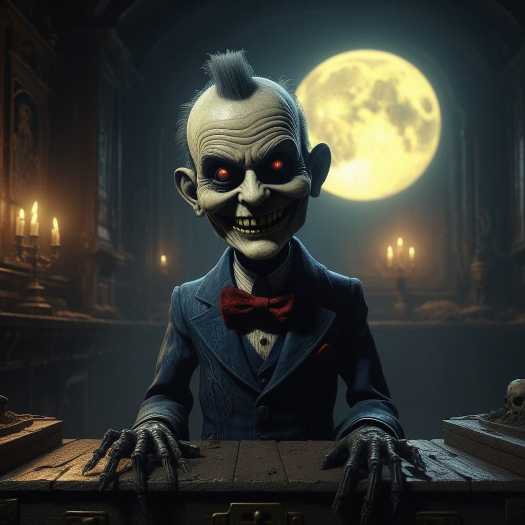 Eerie Slappy the Maniacan Conjured from Shadows