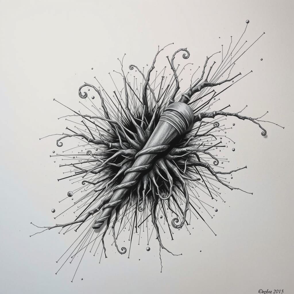 Abstract Swirling Red Forms in Dynamic Motion