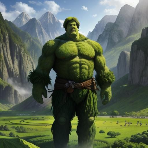 Jolly Green Giant in a Verdant Valley