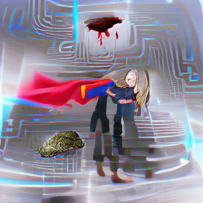 Comic Book Mashup: Resurrection Man as Supergirl