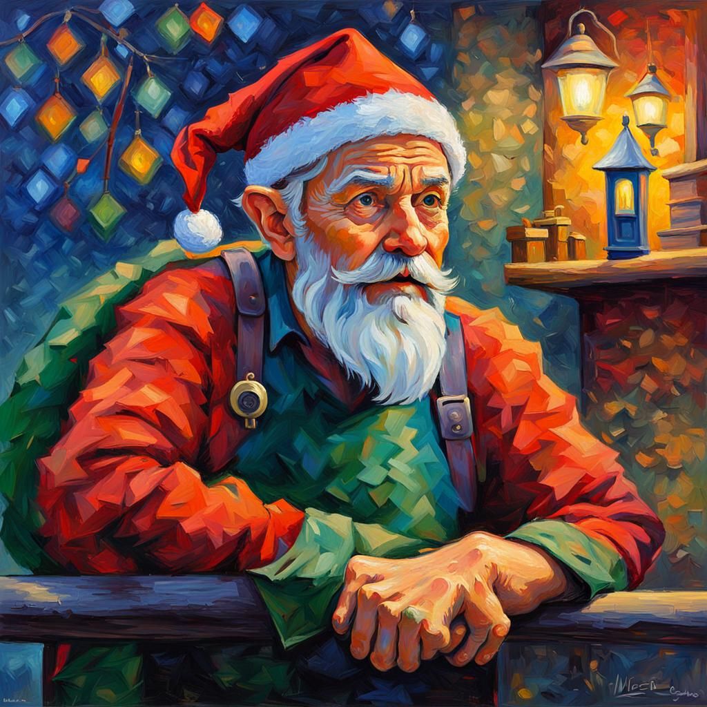 Elf on House Duty: Neo-Impressionist Style