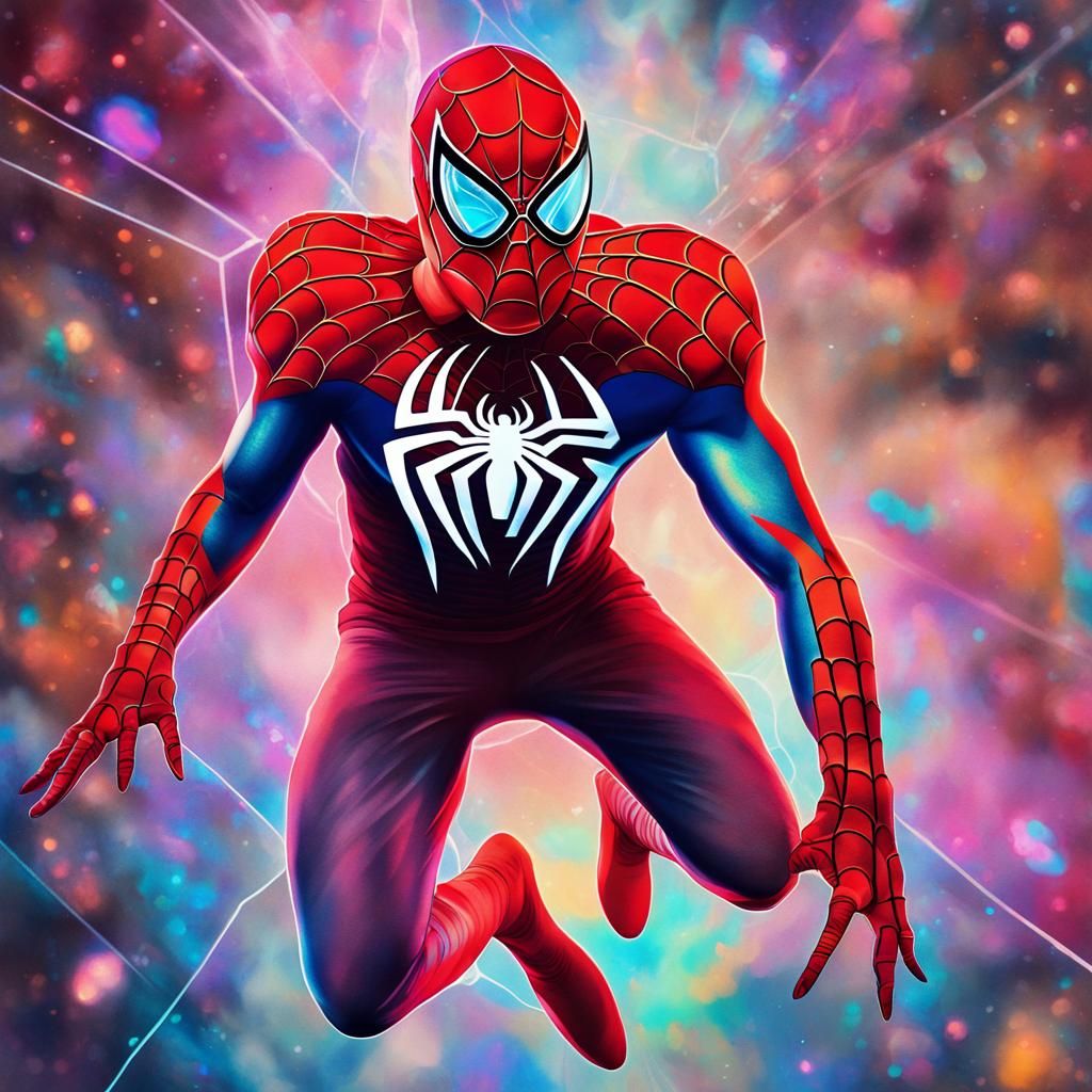 Travis Kelce as Spider-Man: Cosmic Illustration