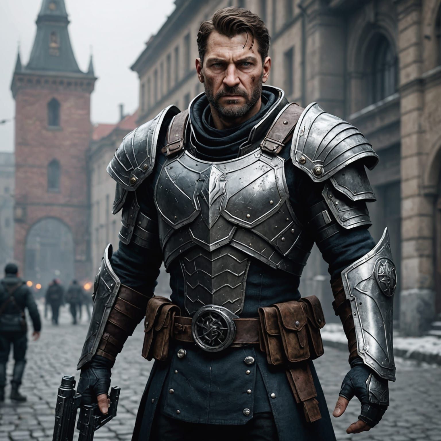 Victorious Gladiator with Dragon Head: 3D Game Art